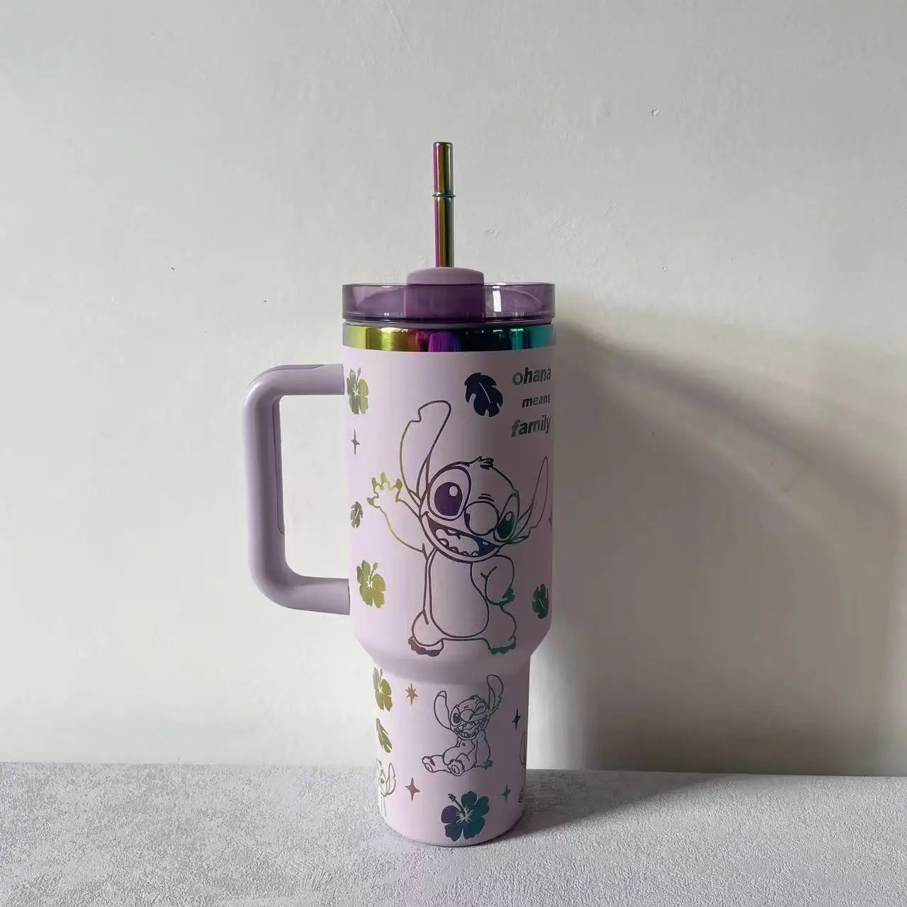 Stitch Kubek Termiczny 40oz ze Słomką – Stal Nierdzewna