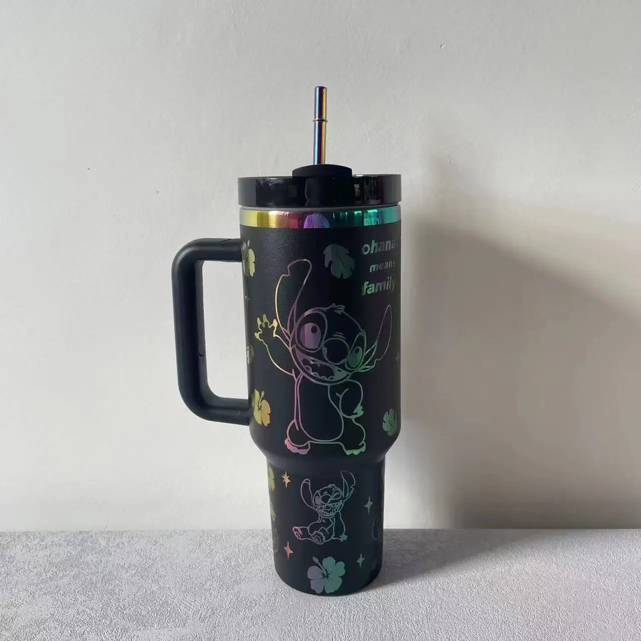 Stitch Kubek Termiczny 40oz ze Słomką – Stal Nierdzewna