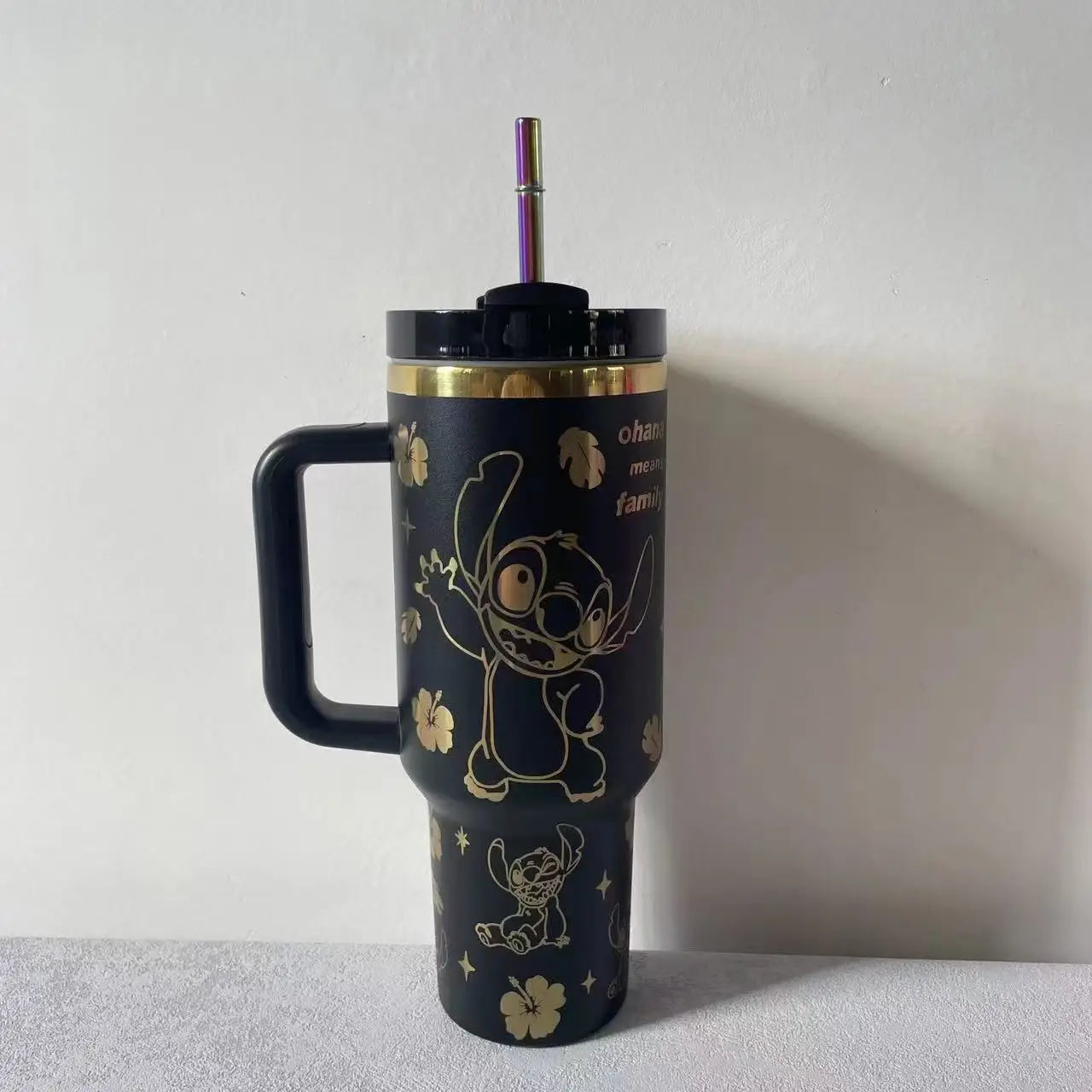 Stitch Kubek Termiczny 40oz ze Słomką – Stal Nierdzewna
