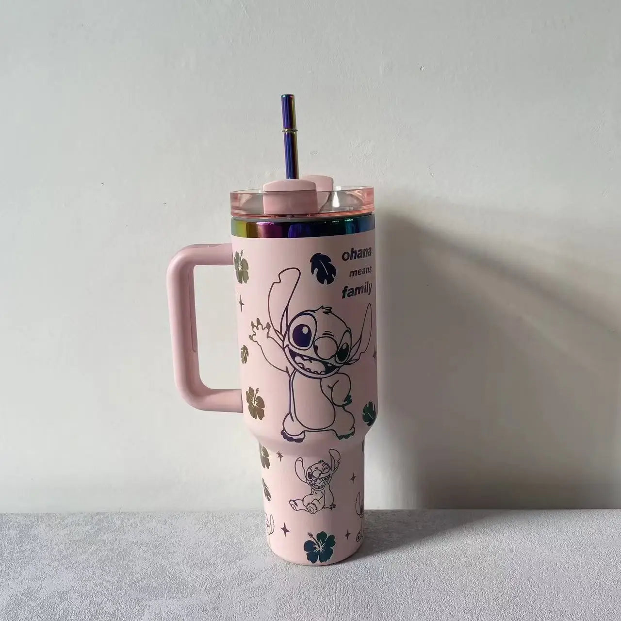 Stitch Kubek Termiczny 40oz ze Słomką – Stal Nierdzewna