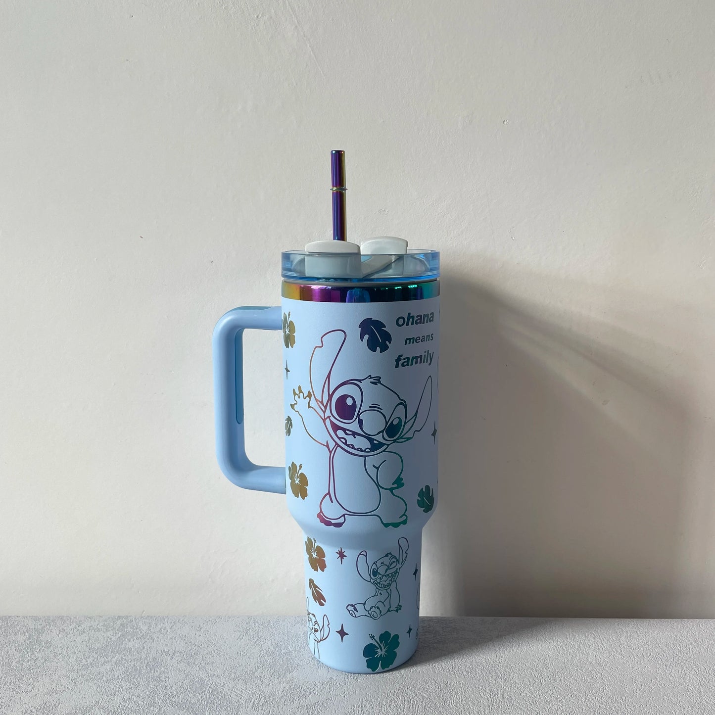 Stitch Kubek Termiczny 40oz ze Słomką – Stal Nierdzewna