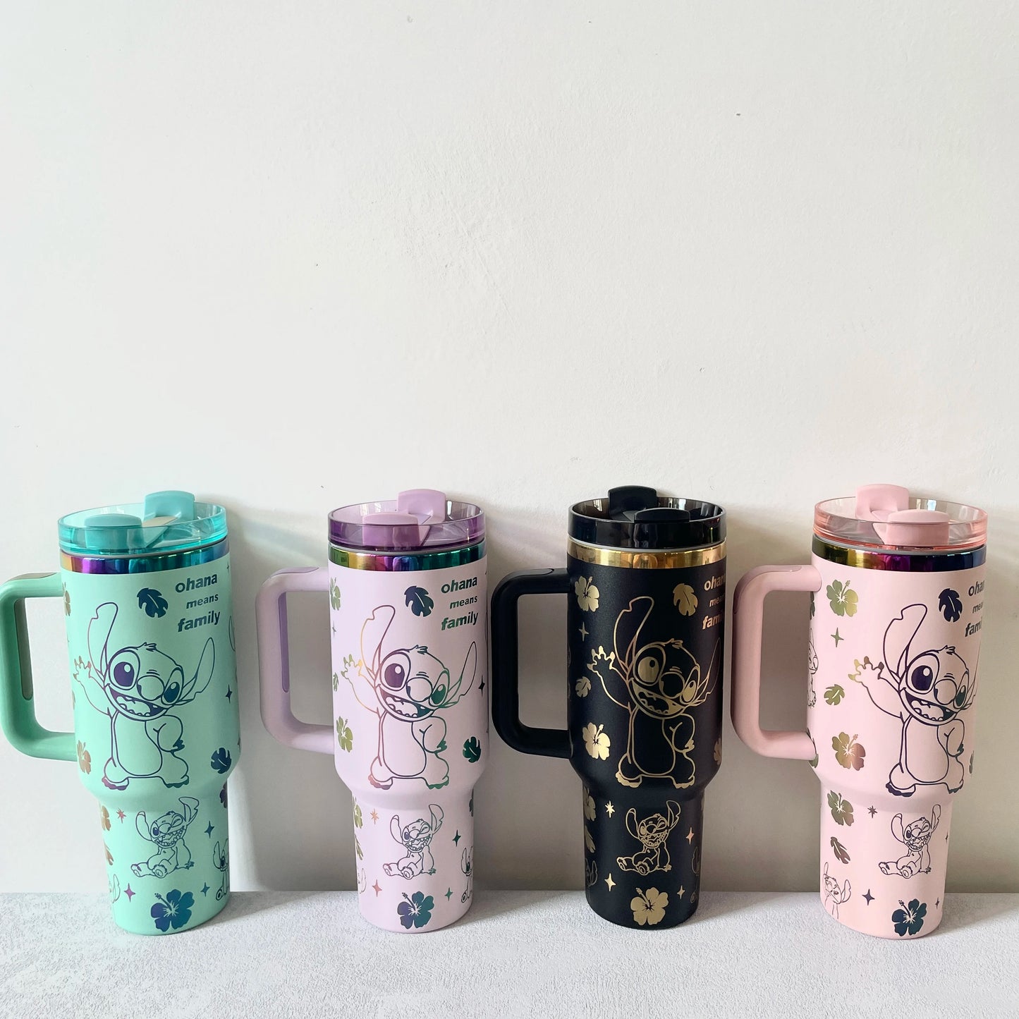 Stitch Kubek Termiczny 40oz ze Słomką – Stal Nierdzewna