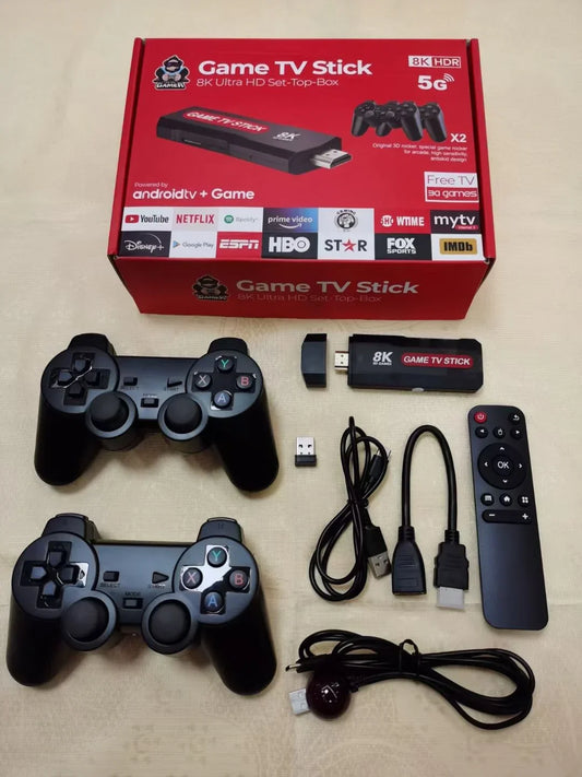Domowe centrum rozrywki: Projektor MAGCUBIC HY300 Pro + Retro Konsola X2 Plus Game Stick 4K