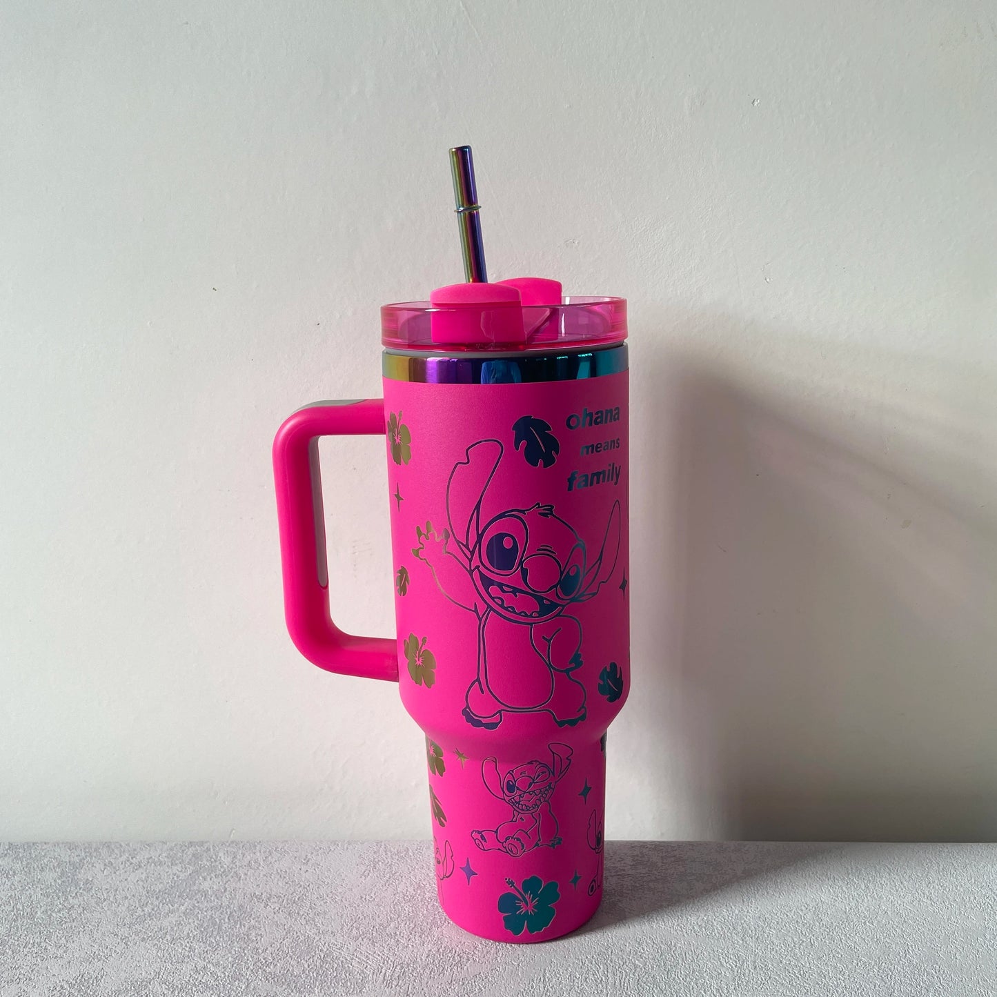 Stitch Kubek Termiczny 40oz ze Słomką – Stal Nierdzewna