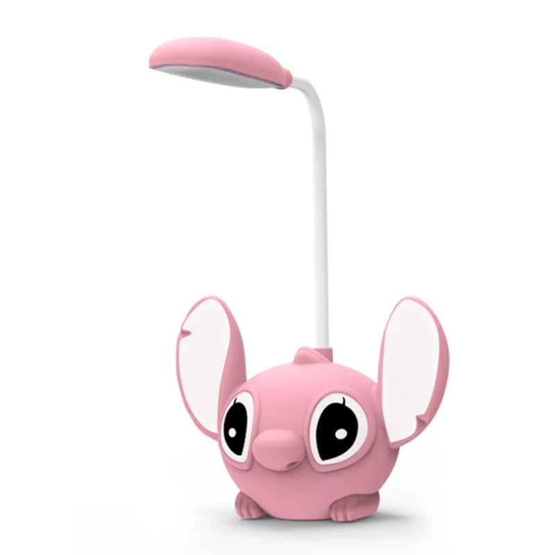 LED Lilo & Stitch Lampka Biurkowa z Ostrzałką – Składana Lampka Nocna USB